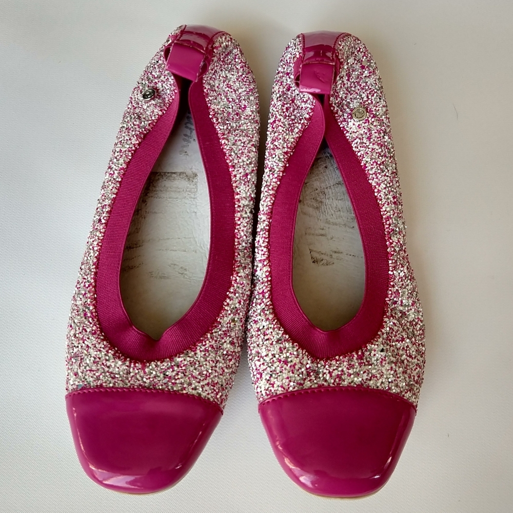 pink glitter NATURINO ballet flats 36 (N2)